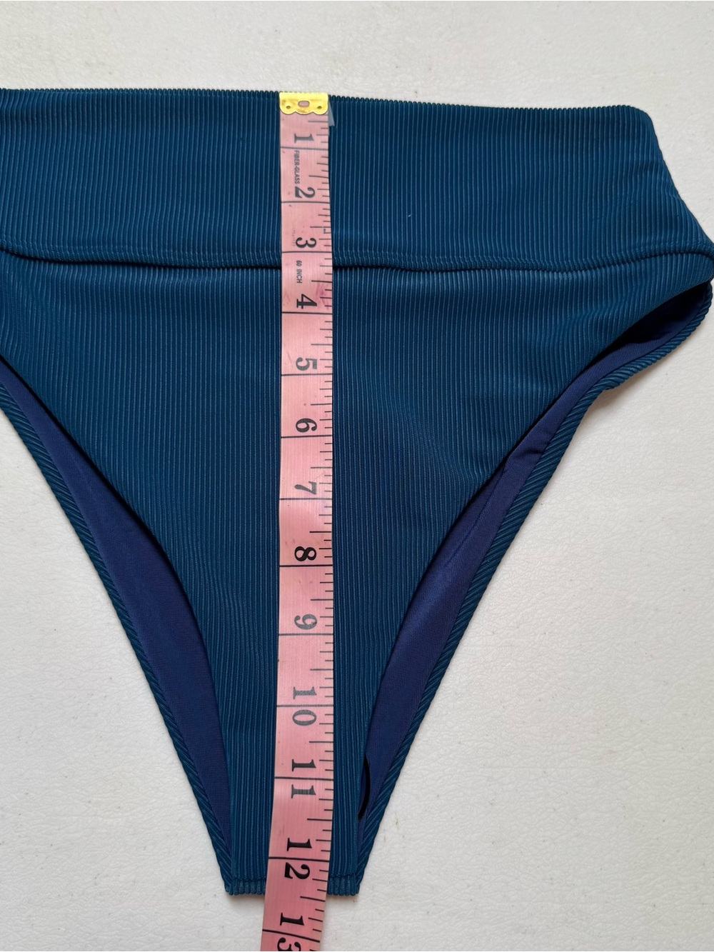 Beach Riot Dallas Tie Front Bikini Set Hague Blue Ribbed - Picture 11 of 11